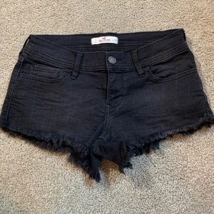 Black Jean Shorts